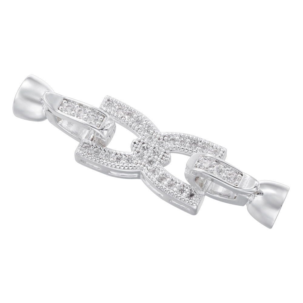 Vk270 white gold figure 8 buckle