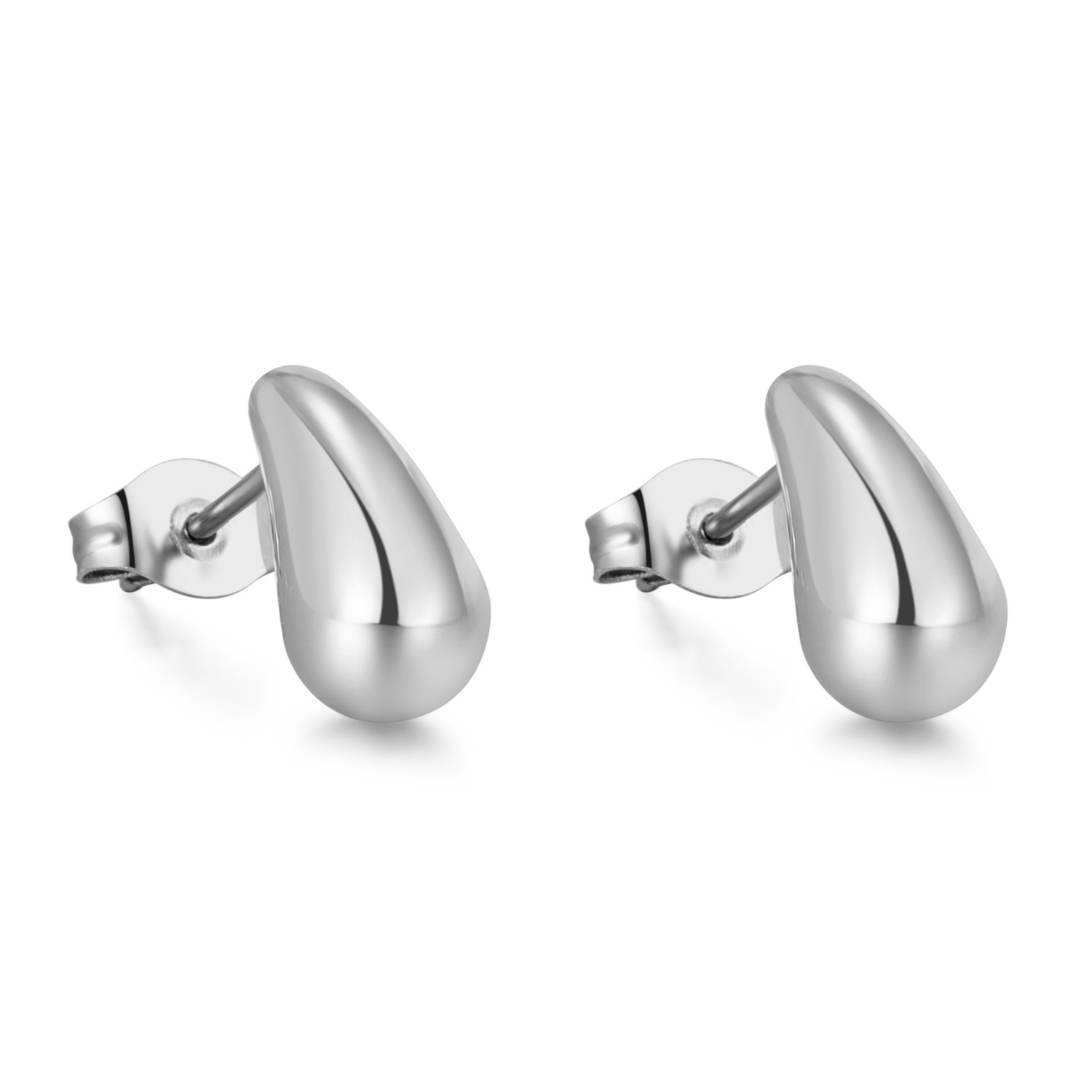 GE965B-steel earrings steel color