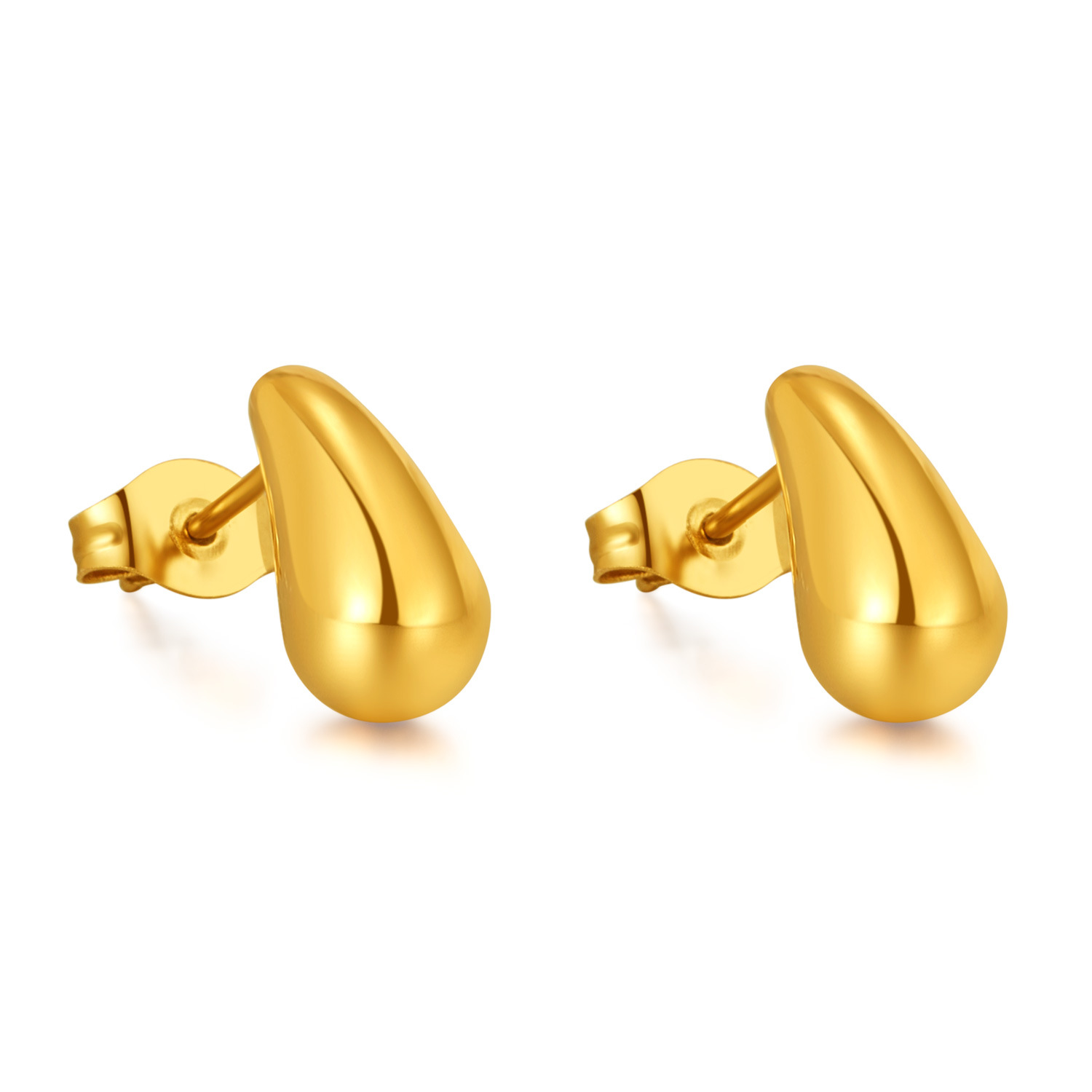 GE965J-steel earrings gold