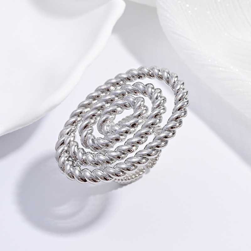 Vj712 white gold twist wrap ring