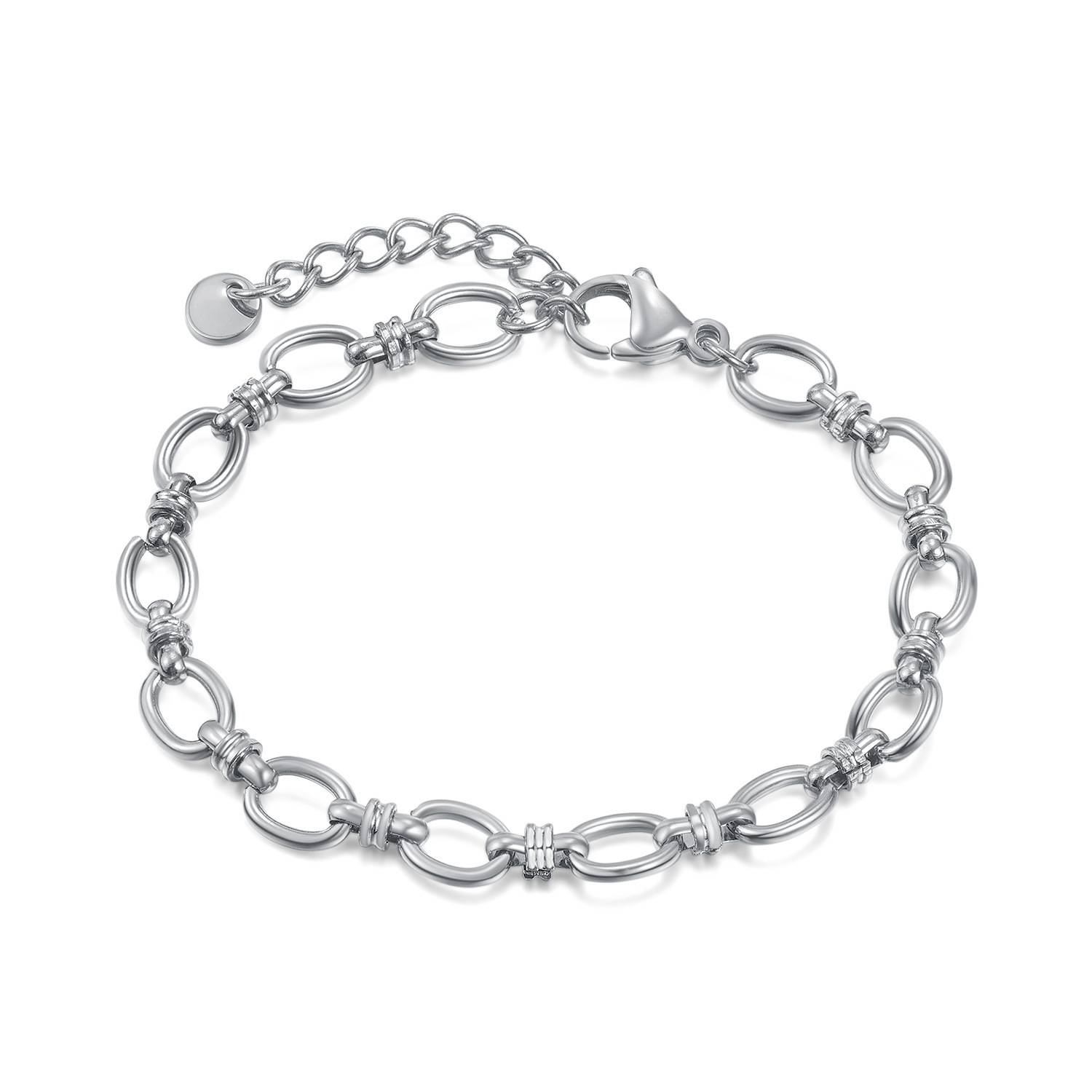 1384-Steel Bracelet Steel Color