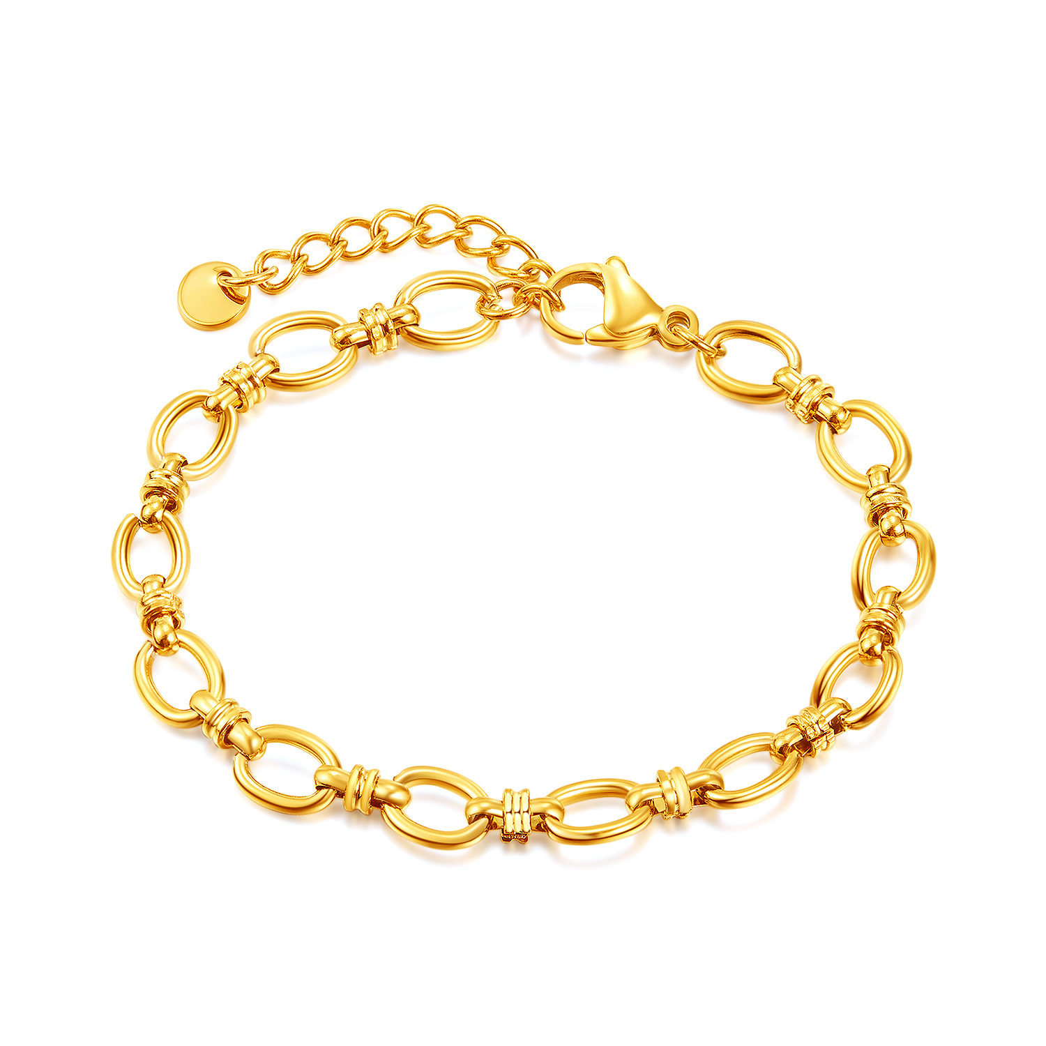 1384-Gold Steel Bracelet