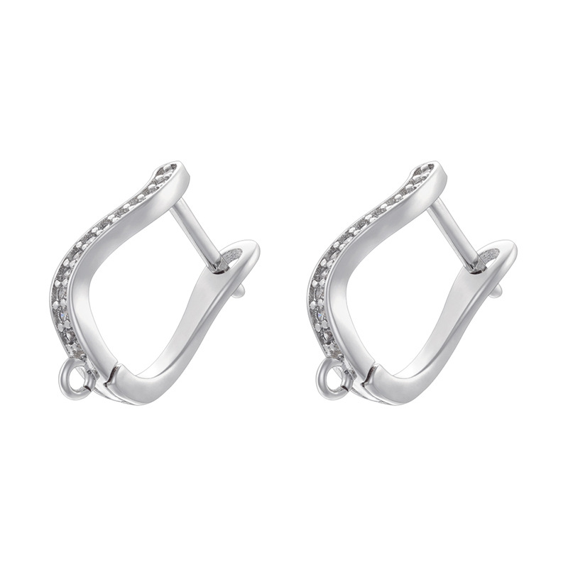 Ve1542 white gold earrings 1 pair