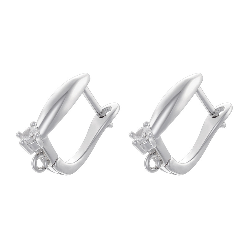 Ve1549 white gold earrings 1 pair