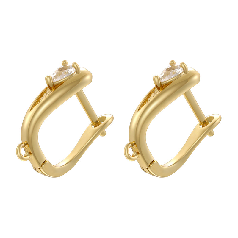 Ve1551 gold earrings 1 pair