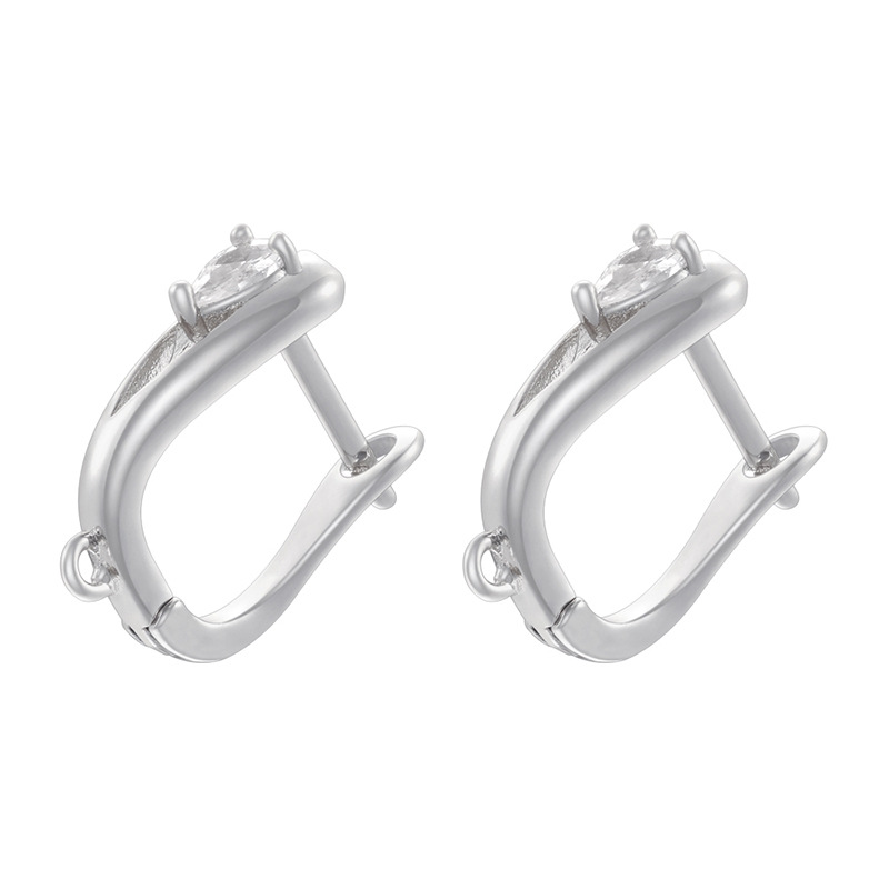 Ve1551 white gold earrings 1 pair