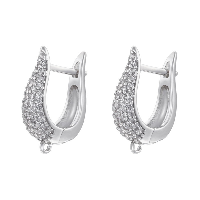 Ve1552 white gold earrings 1 pair