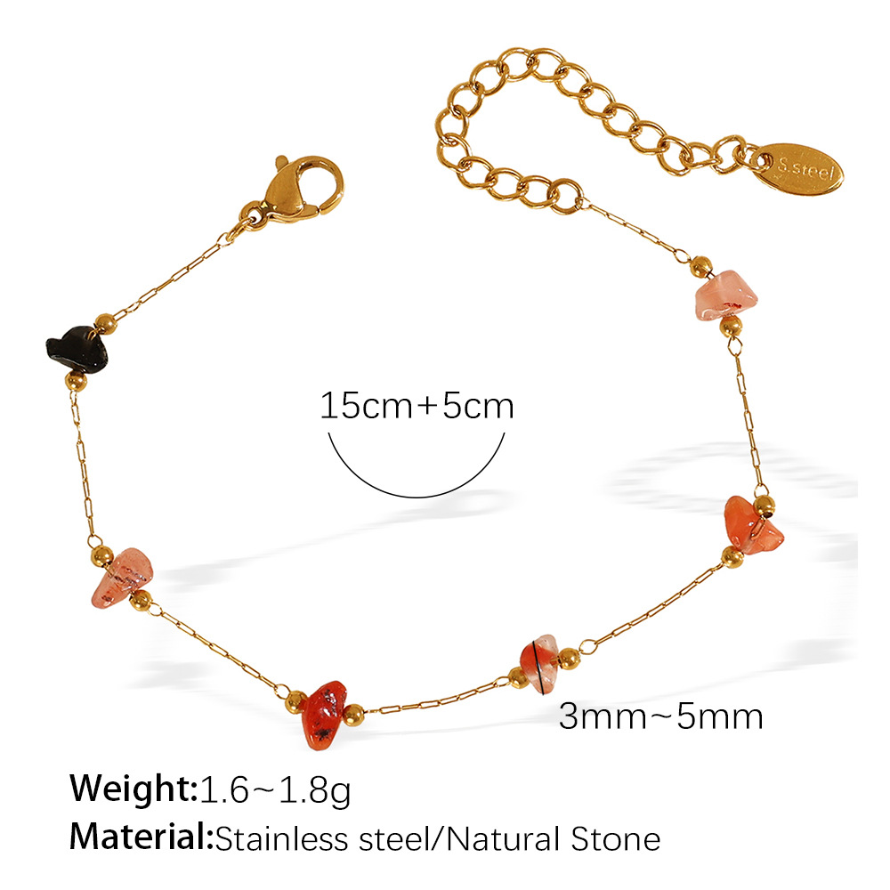 Sl118crg colored stone gold bracelet