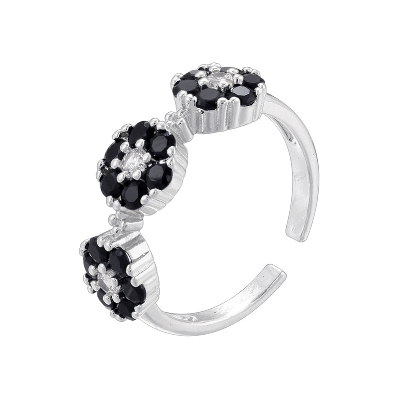 White gold black diamond