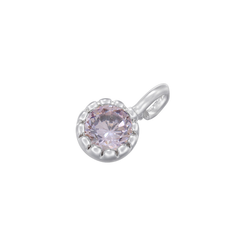 White gold light purple diamond