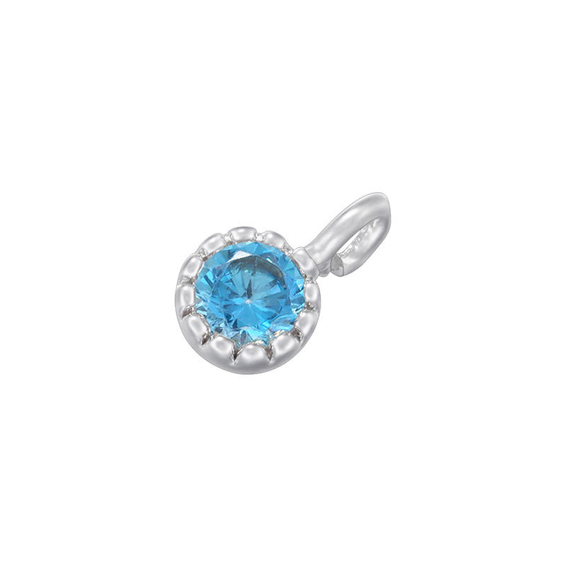 White gold blue diamond