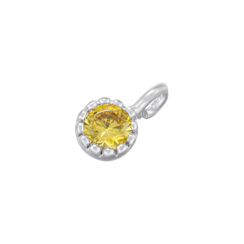 White gold yellow diamond