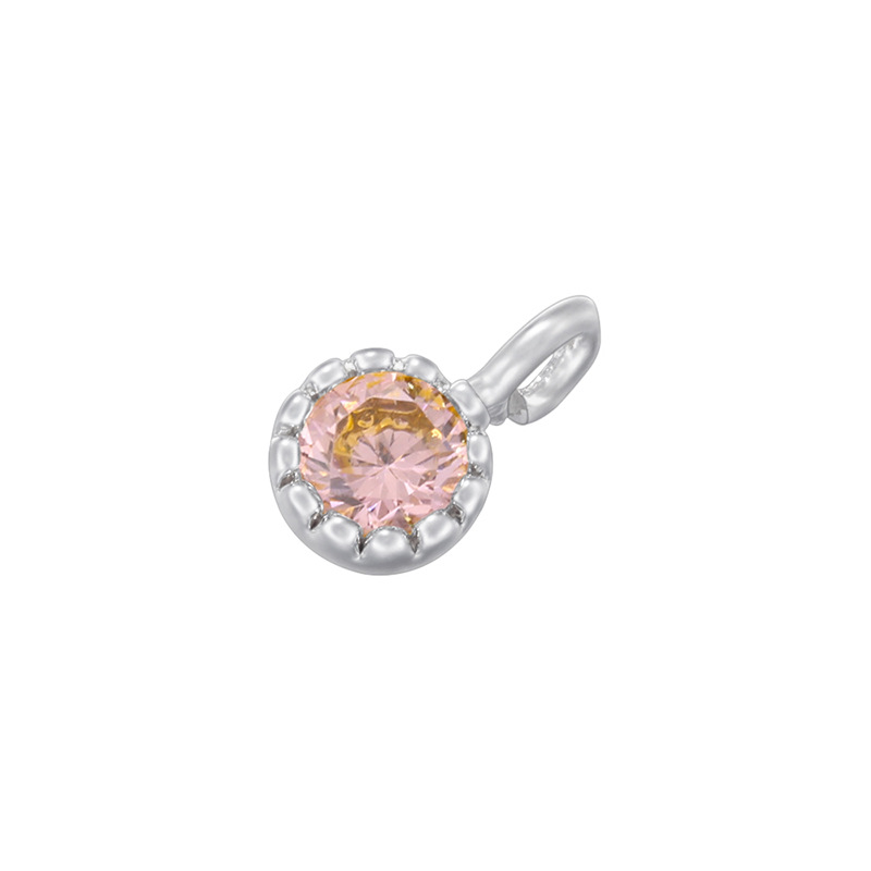 White gold pink diamond