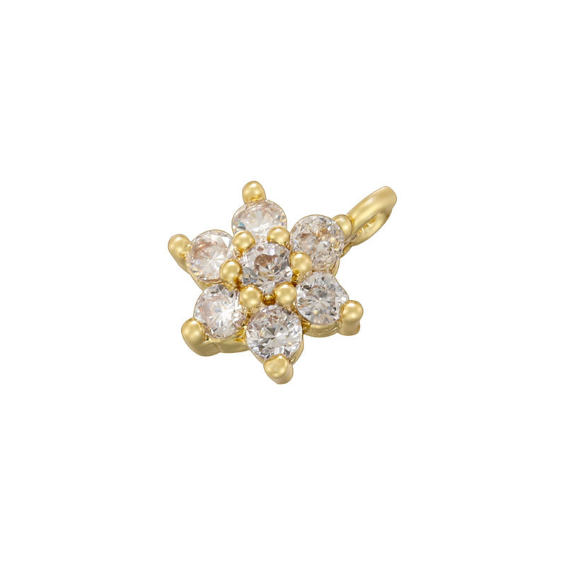 VD23 gold white diamond pendant