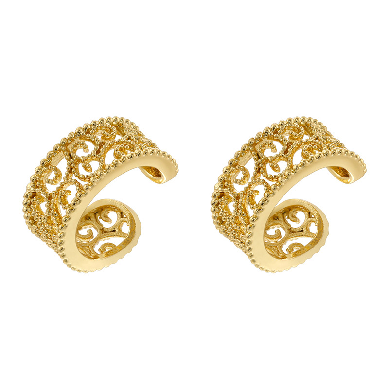 Ve1495 golden white diamond 1 pair