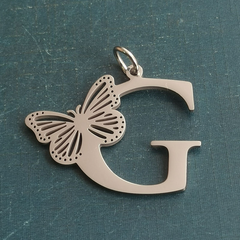 G silver pendant