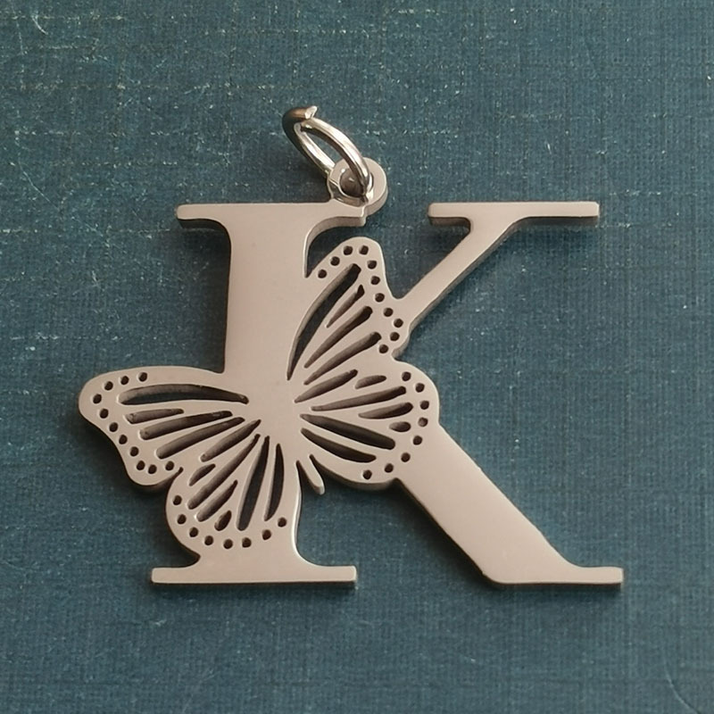 K silver pendant