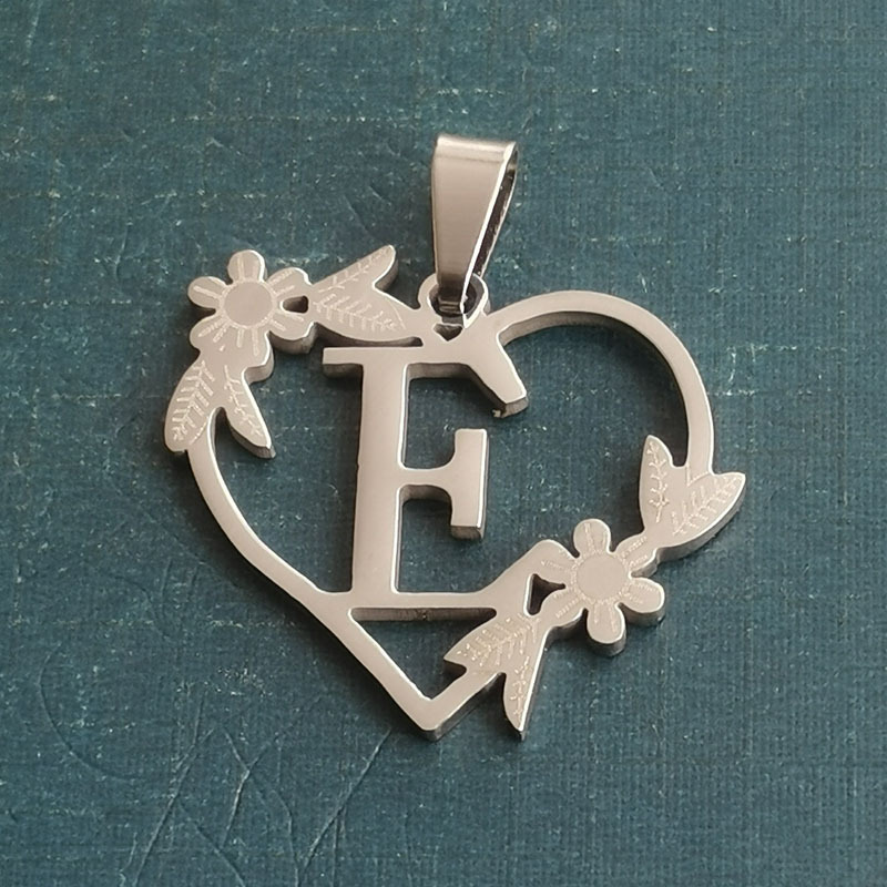 E silver pendant