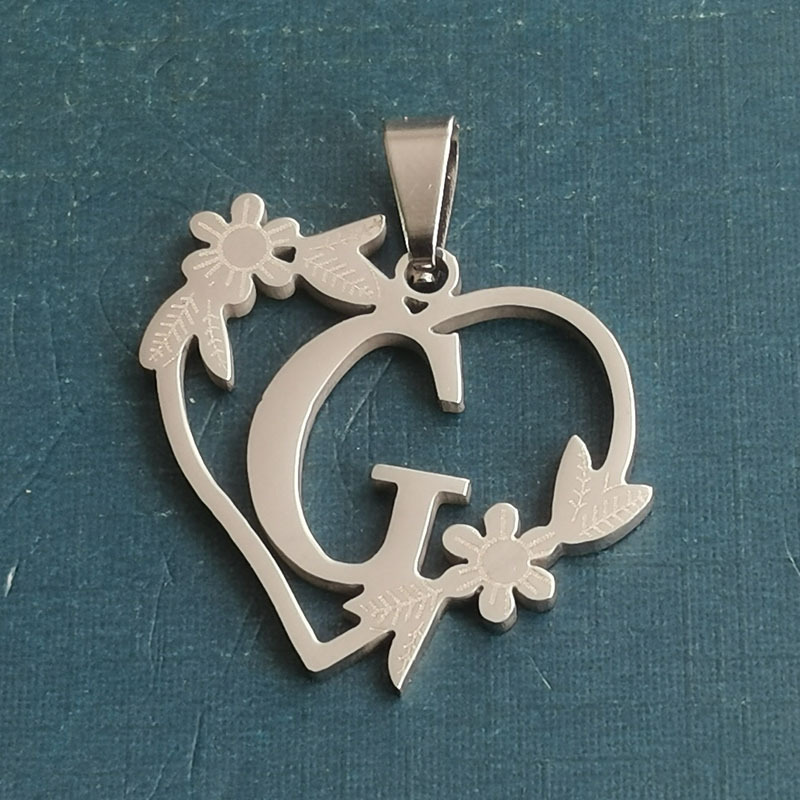 G silver pendant