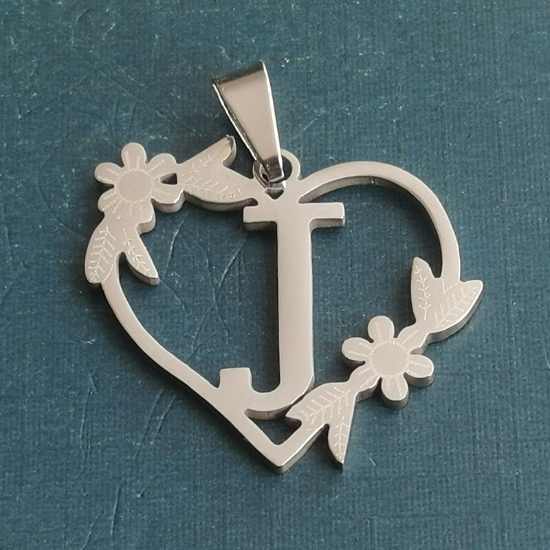 J silver pendant