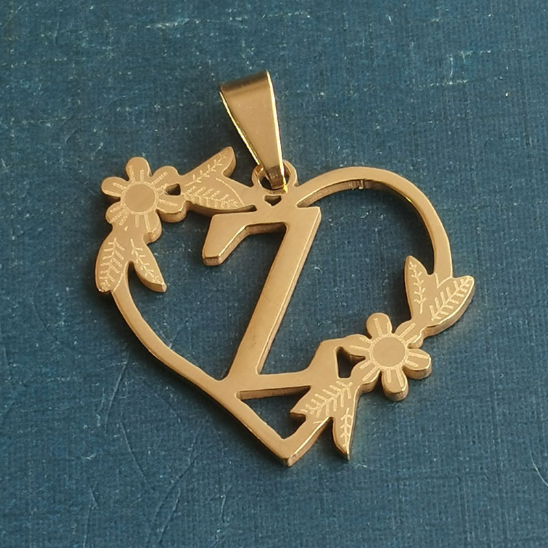 Z gold pendant