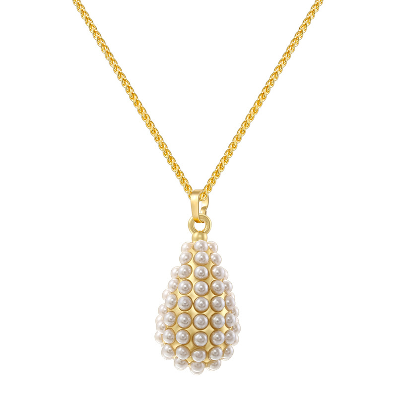 gold water drop necklace