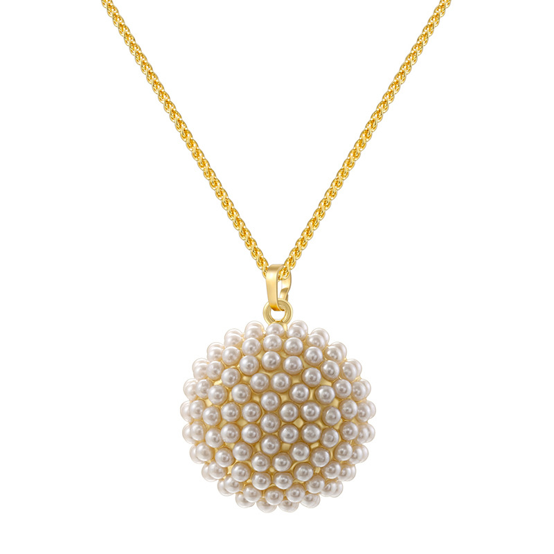 gold ball necklace