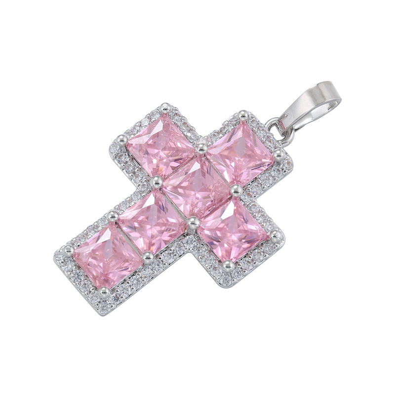 White gold pink diamond