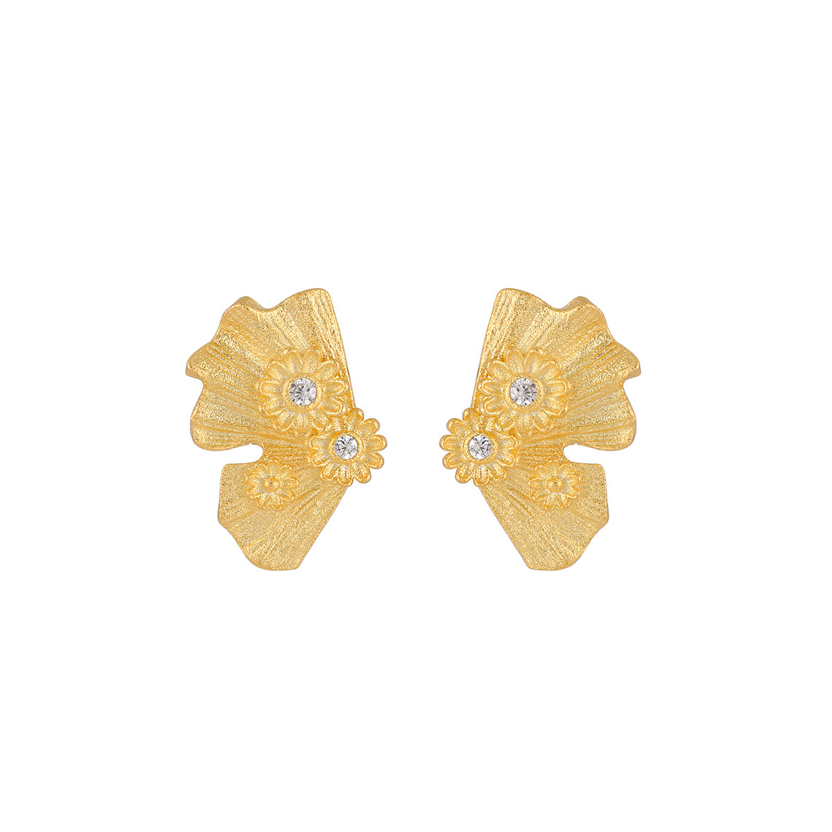 18k gold [with sterling silver ear plugs]