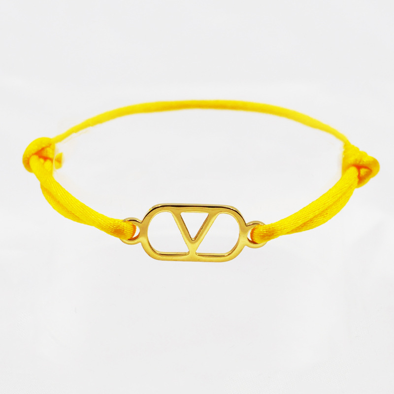 Yellow rope   gold accessories