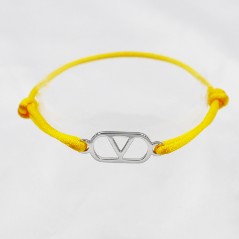 Yellow rope   silver accessories