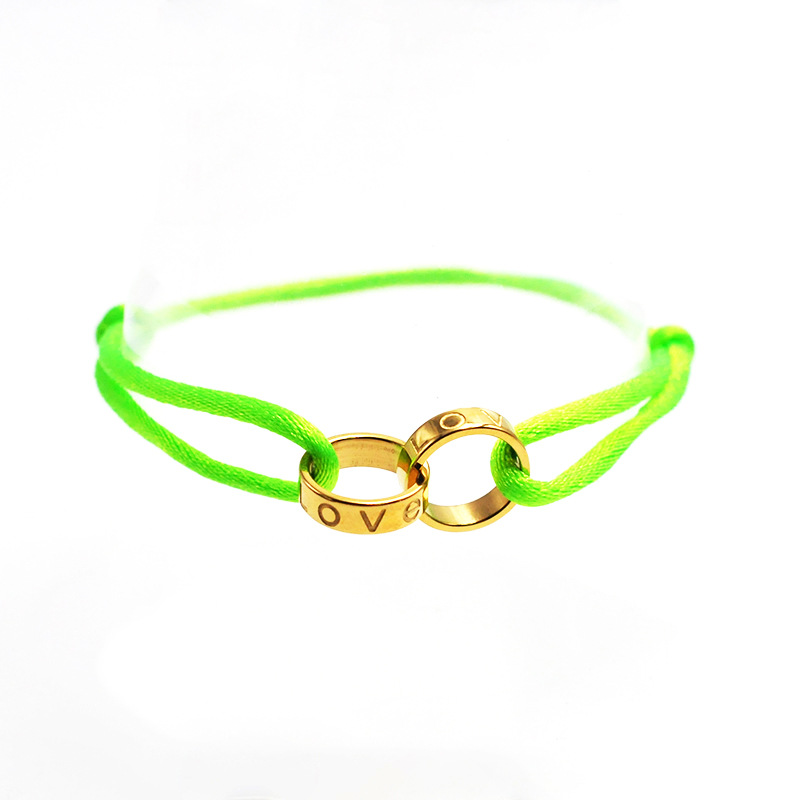 Green rope gold accessories