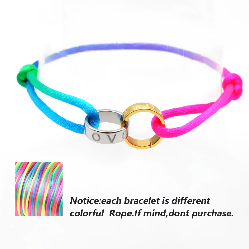 Color rope two-color accessories