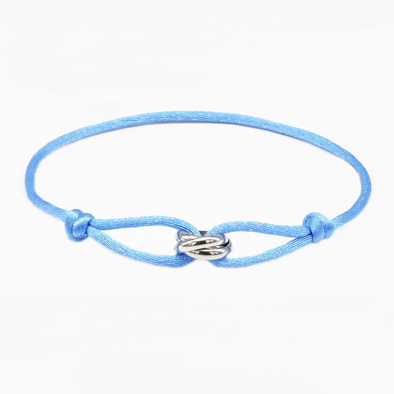 Light blue rope steel color accessories