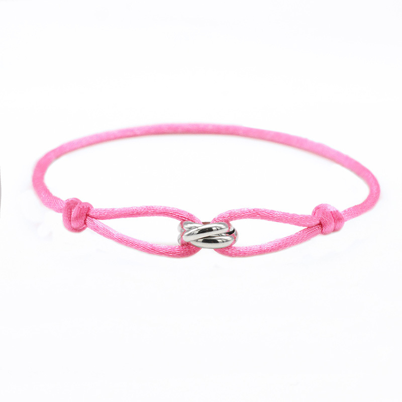 Pink rope steel color accessories