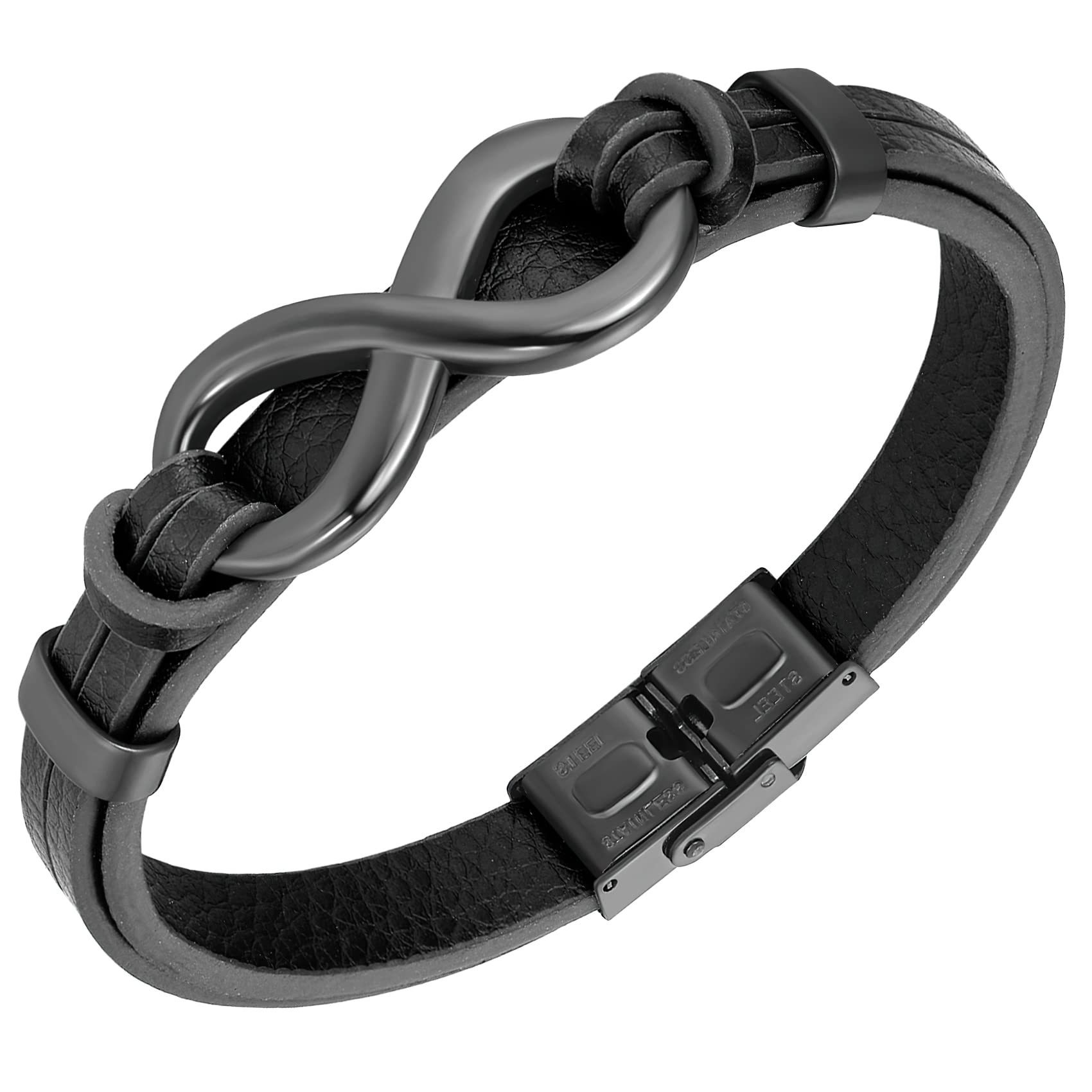 Black infinite bracelet