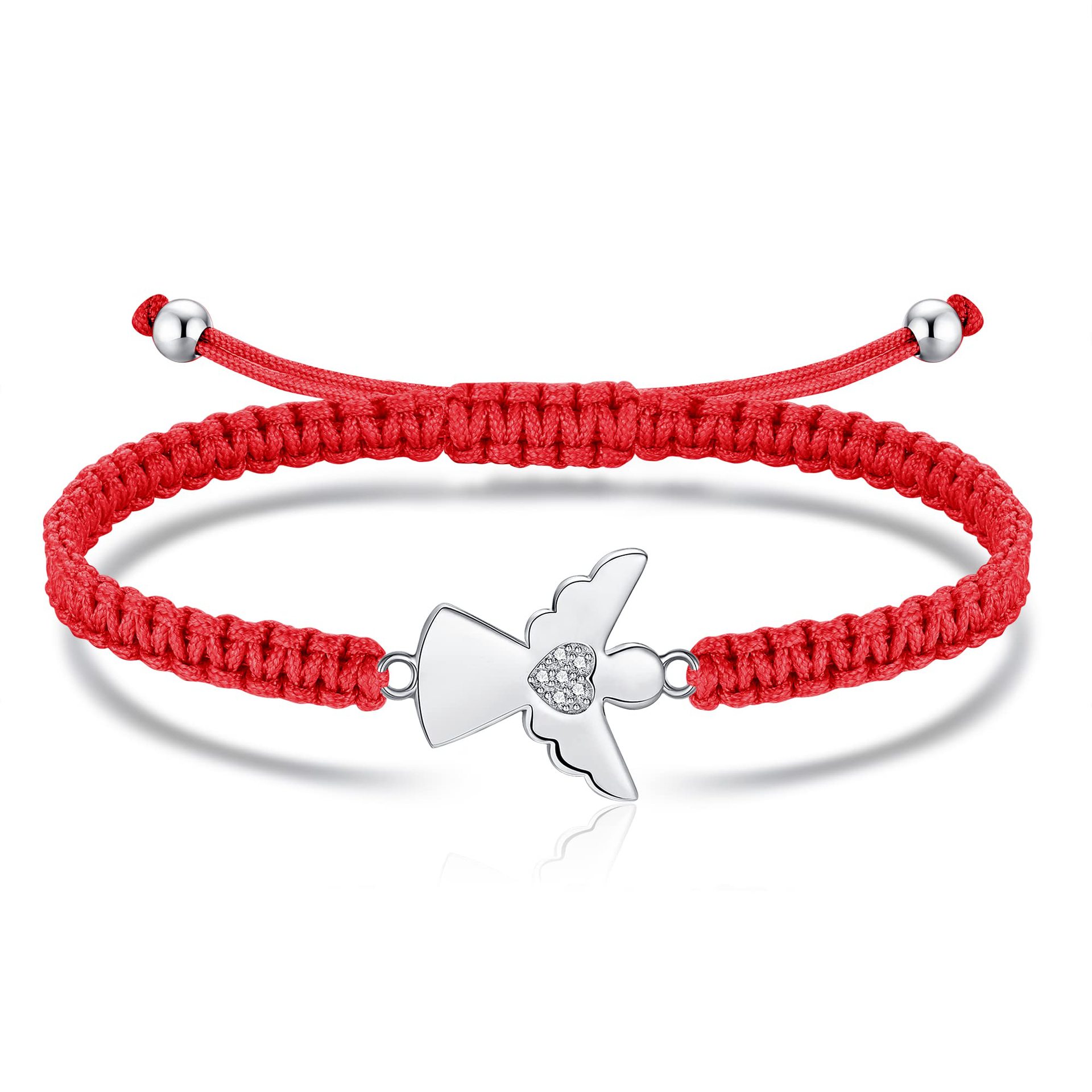 Angel   red rope bracelet