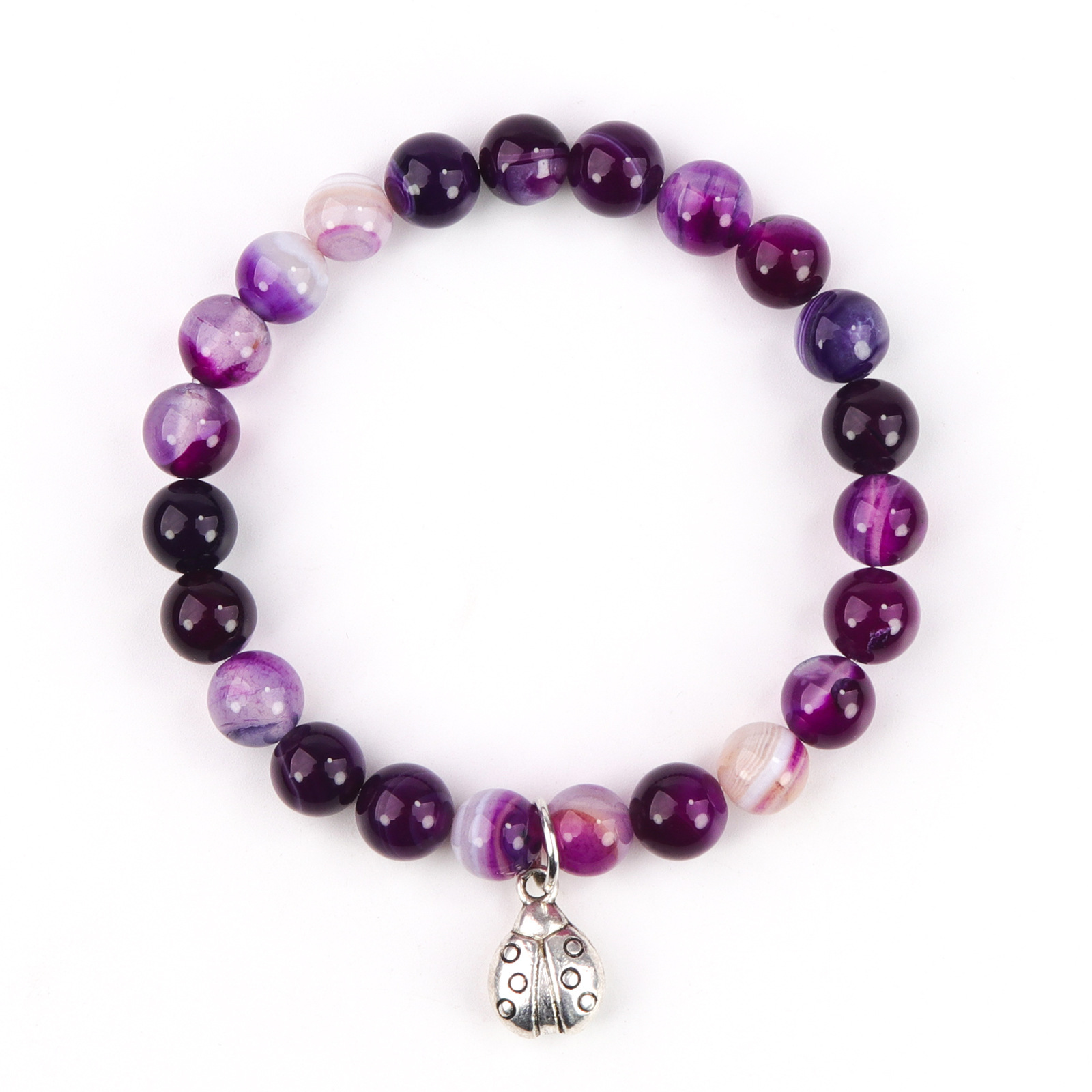 8mm purple agate (if you need a card, please note)