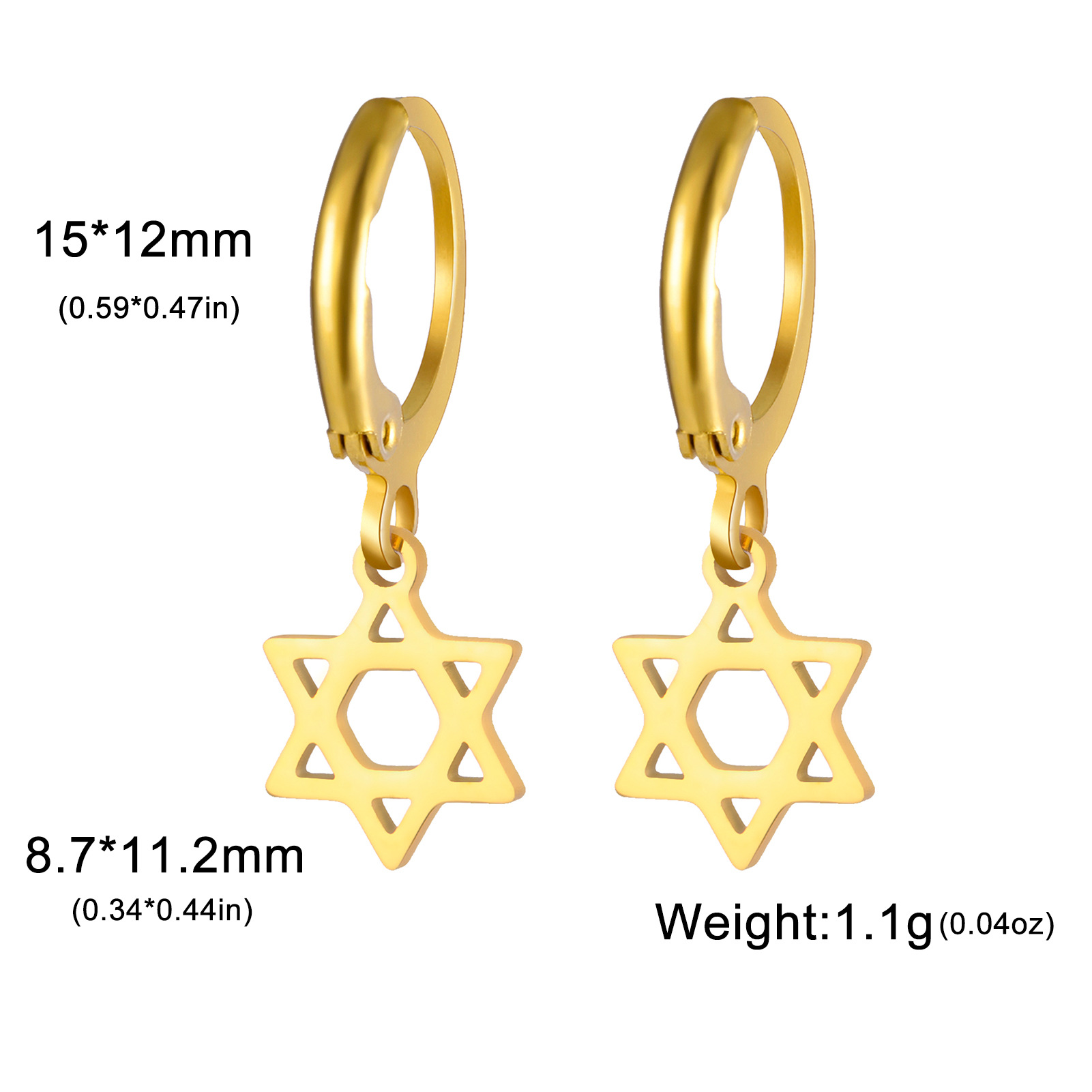 Six-pointed star-gold