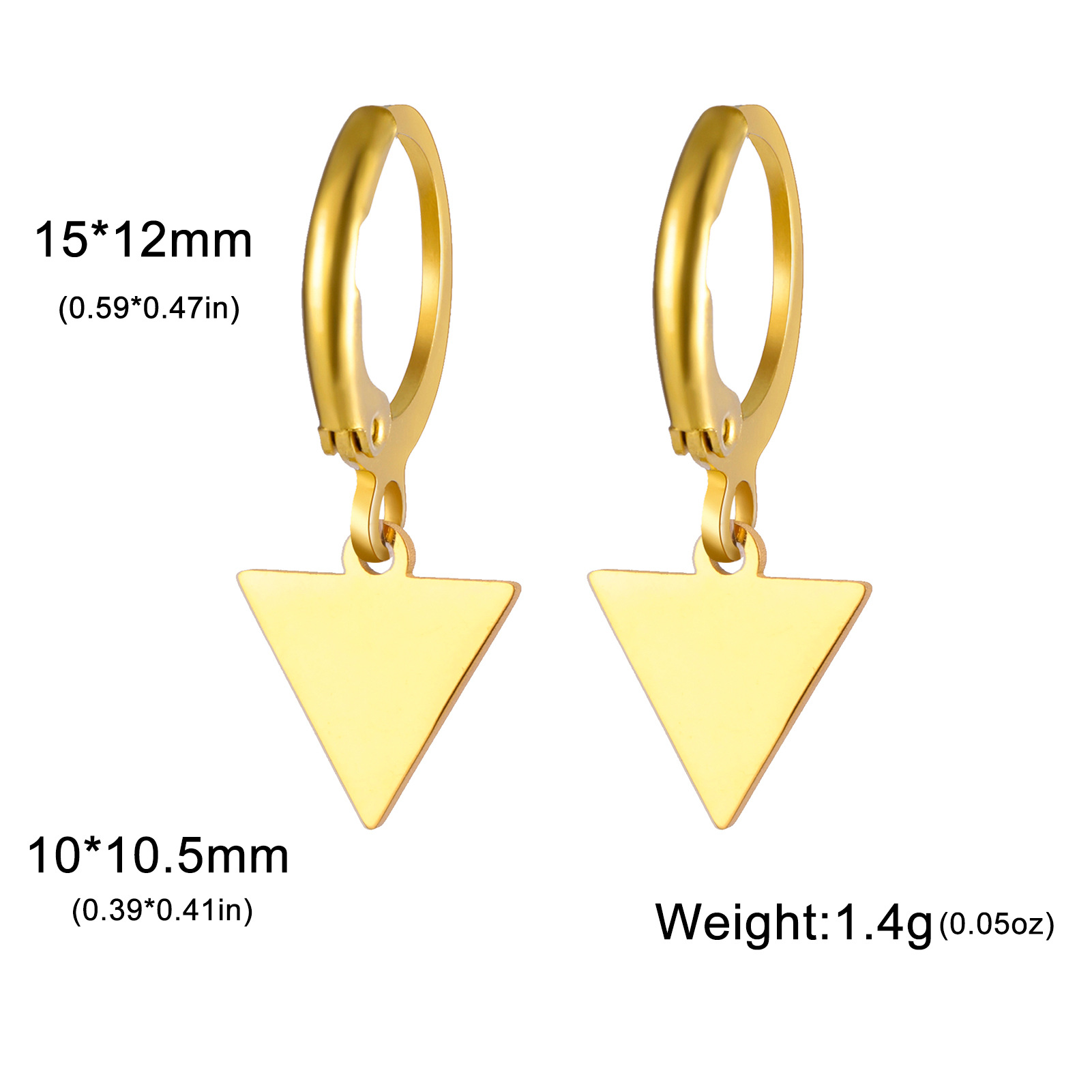 Solid triangle-gold