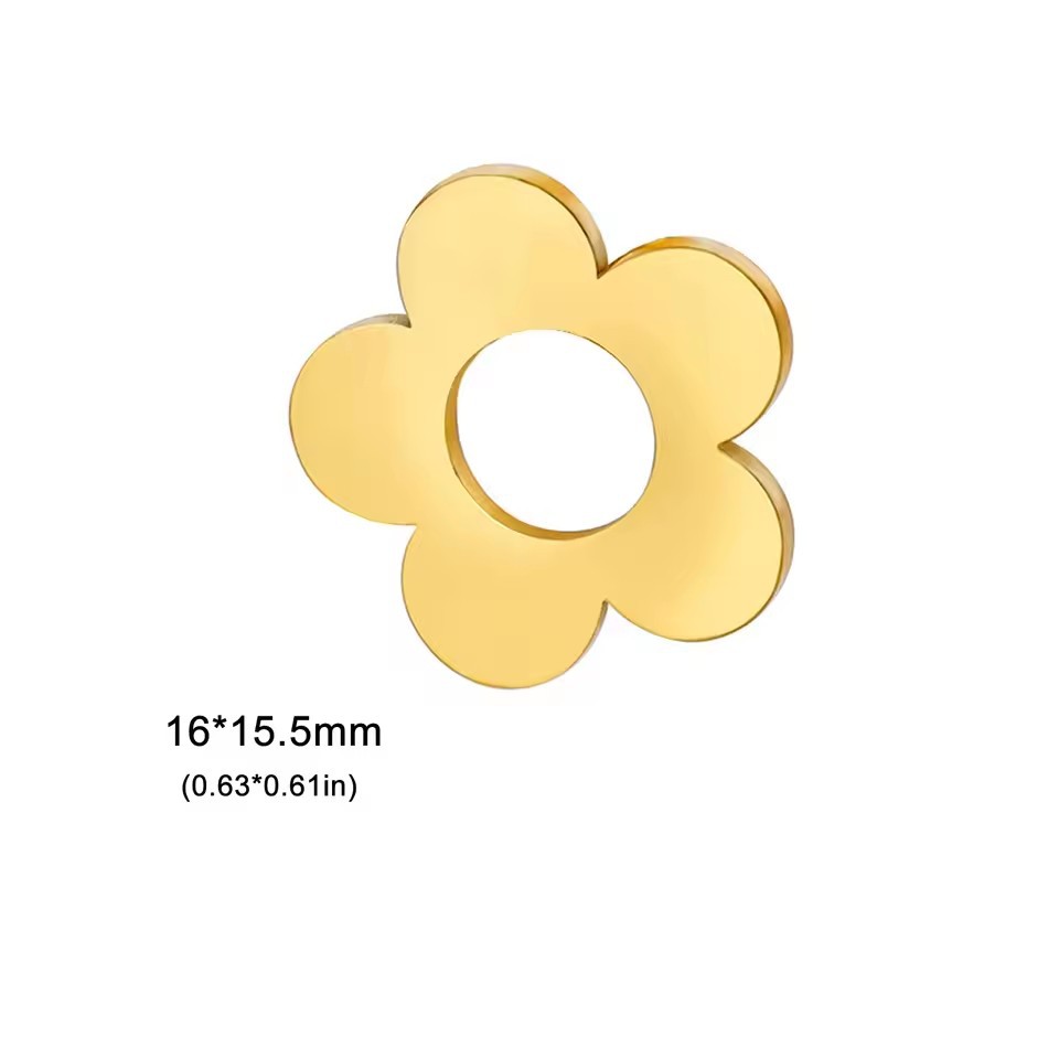 Golden five-petal flower