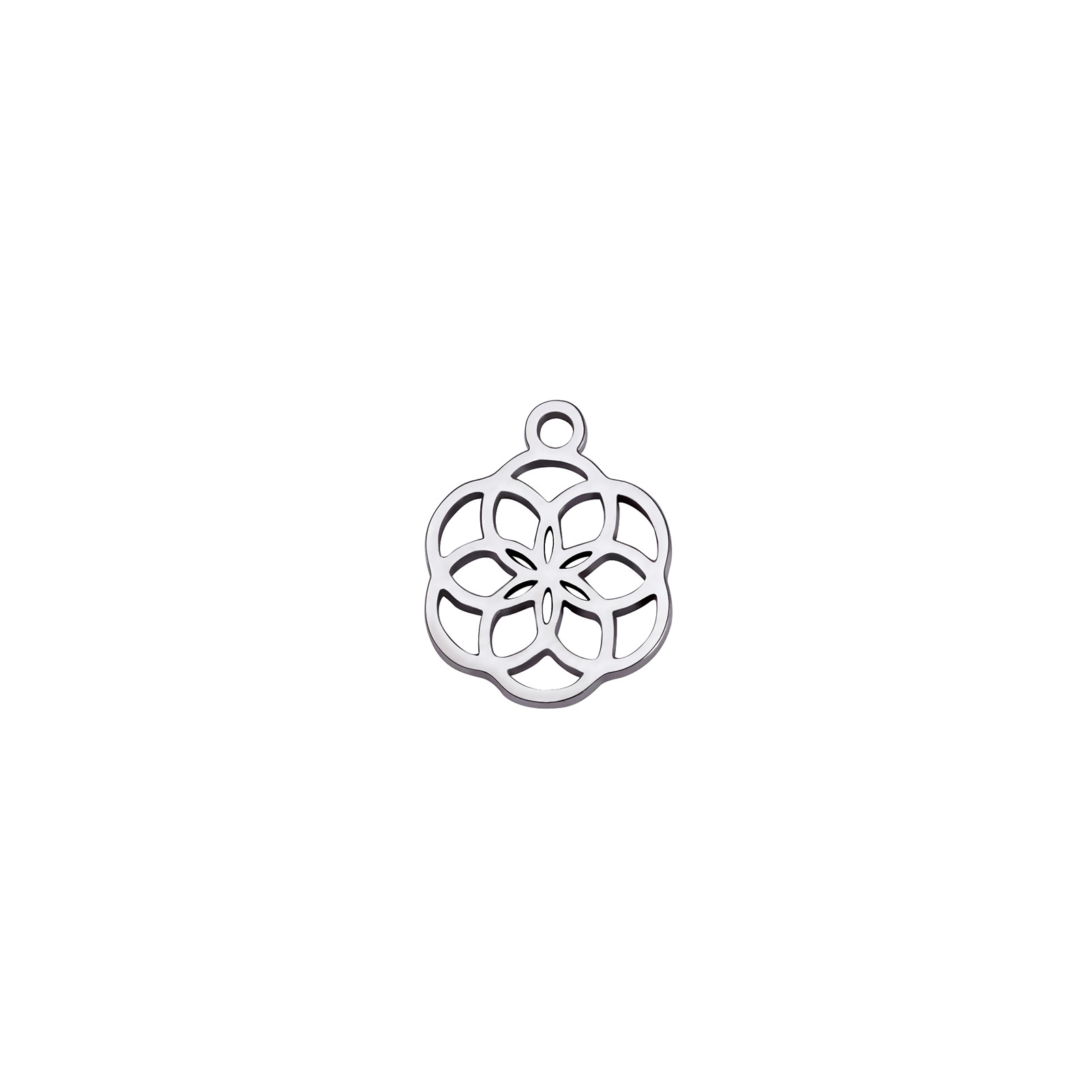 Steel color flower of life