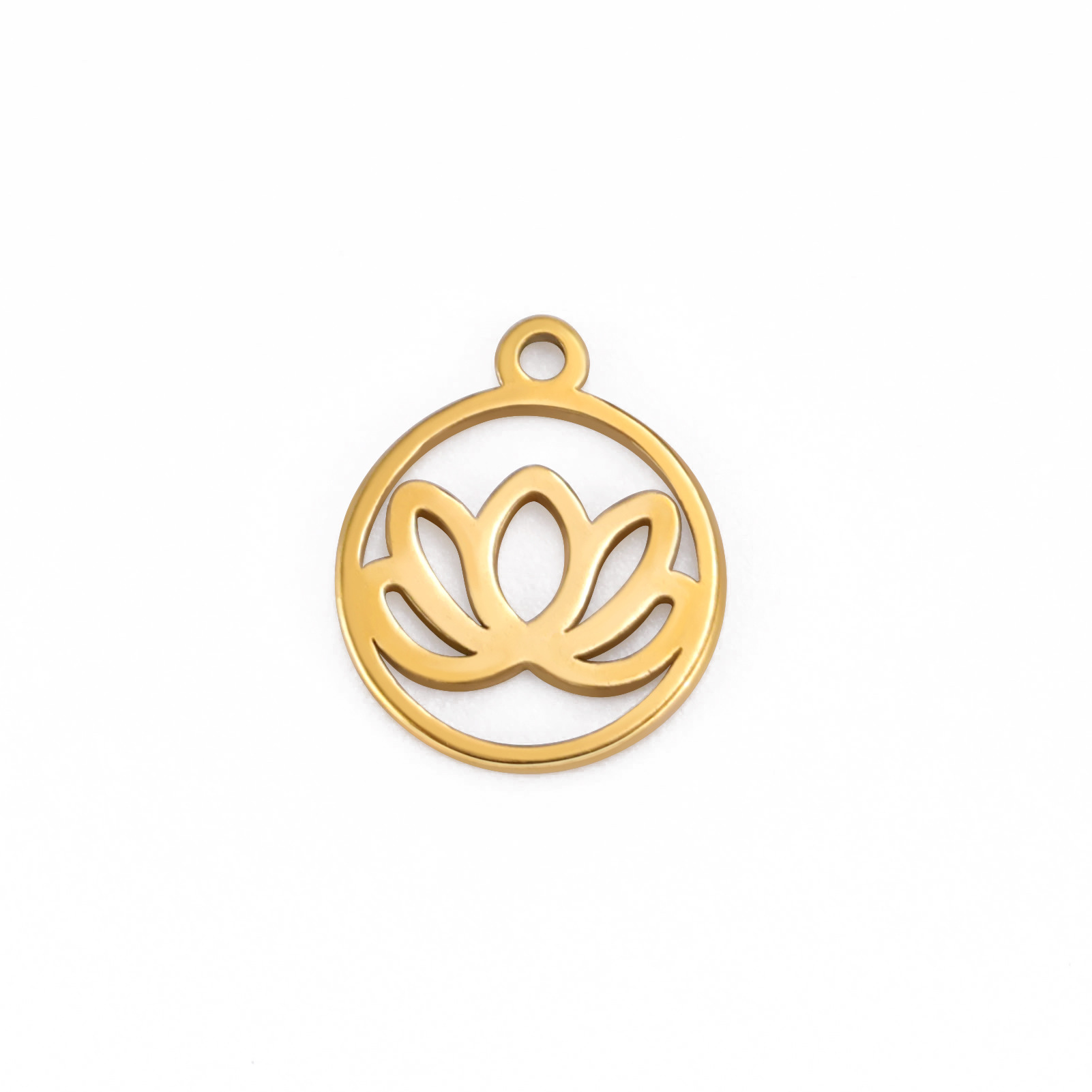 Golden lotus ring