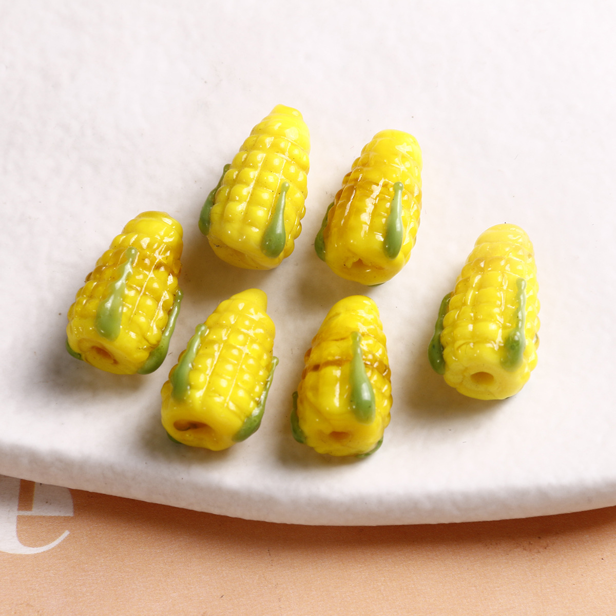 One yellow corn