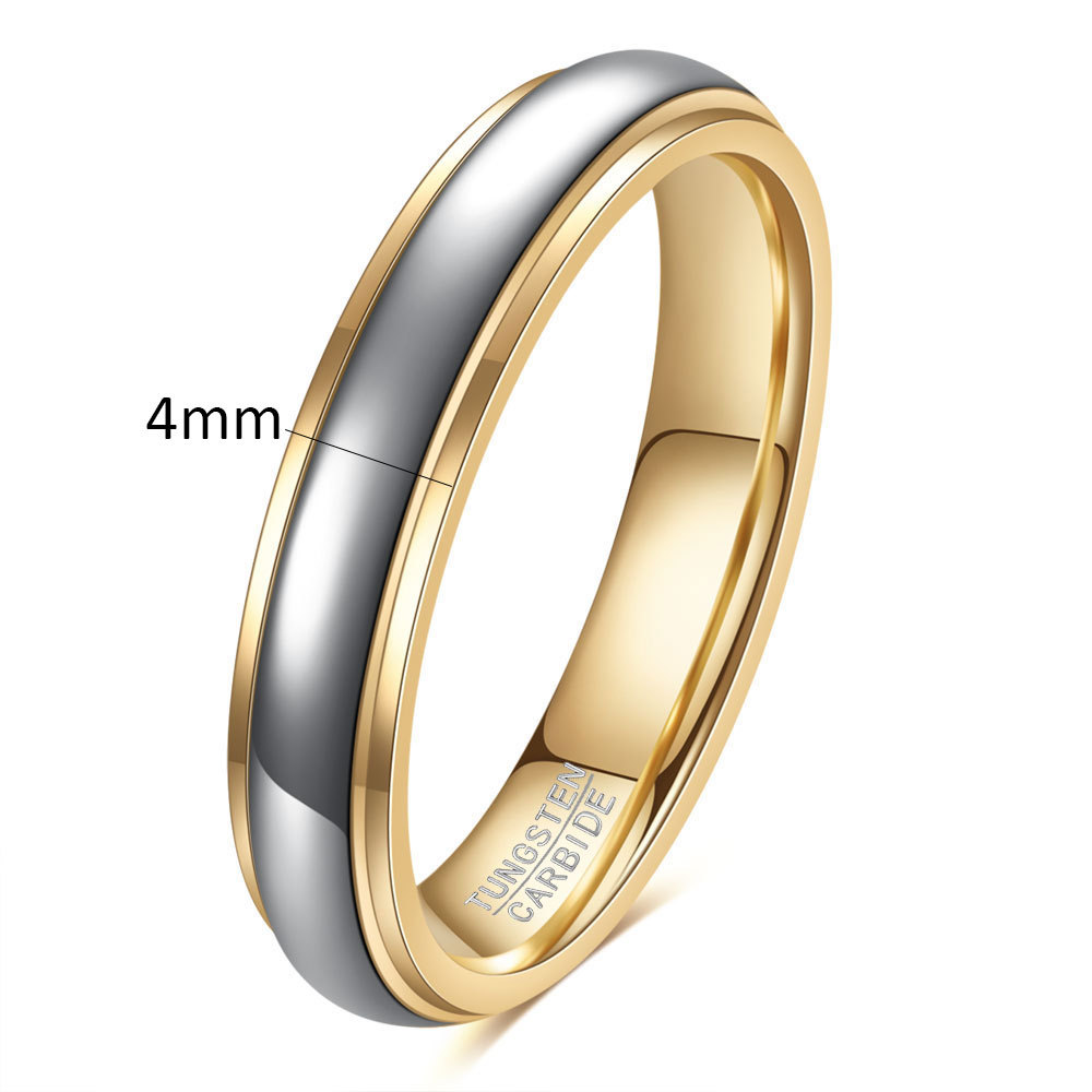 4mm tungsten steel with gold