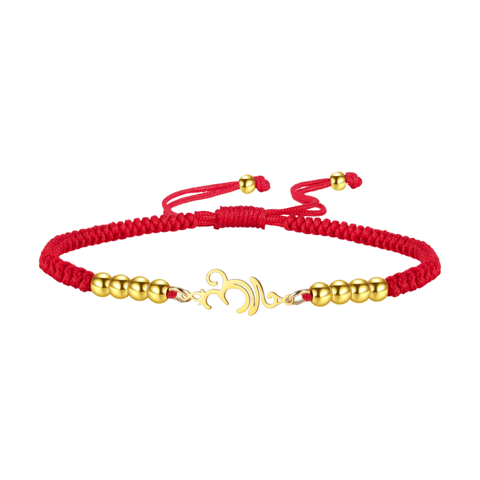 Gold-red braided rope