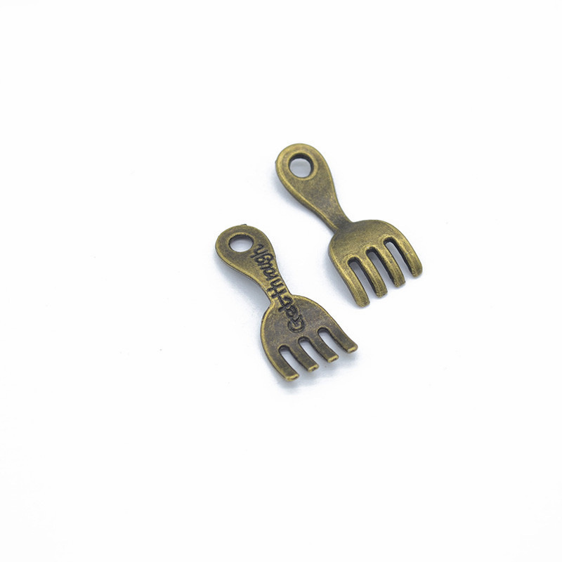 antique  green fork/30*12mm