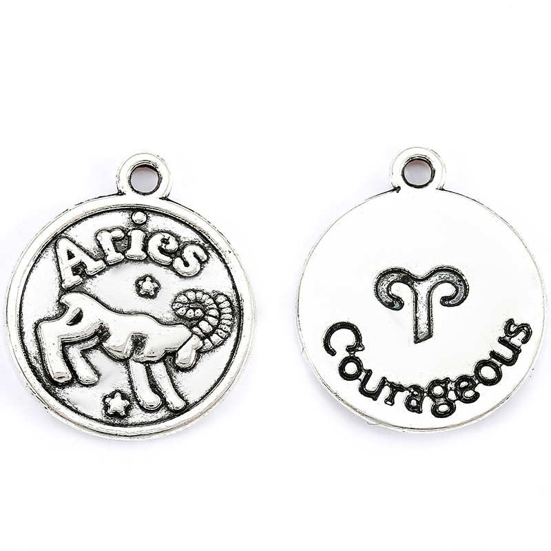 Aries ancient silver/20*17mm/2g