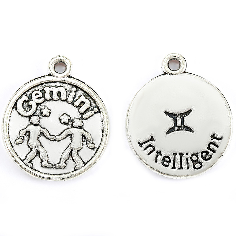 Gemini ancient silver/20*17mm/2g