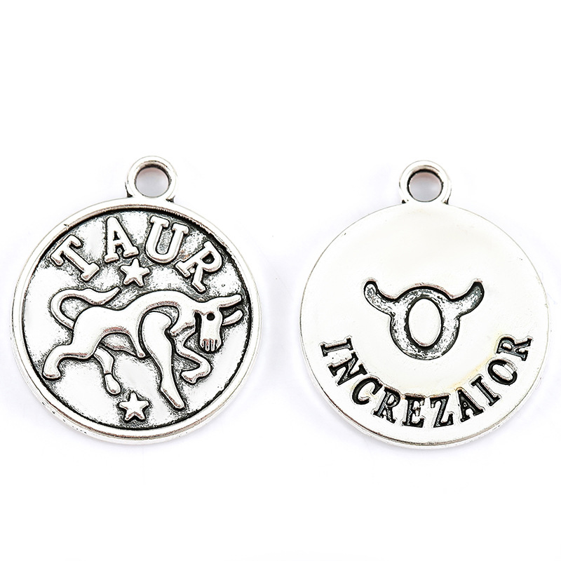 Taurus ancient silver/20*17mm/2g